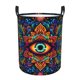 thumbnail image 1 of Fotbe Vibrant Psychedelic Eye Cesto de Ropa con Asas, Cesto Impermeable de Gran Capacidad, Bolsa de Lavado para Dormitorio, Cesto de Ropa con Ruedas y Asas-Small, 1 of 6