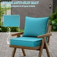 thumbnail image 6 of Pakunoda Outdoor Deep Seat Cushion Set for Patio Furniture, Waterproof & Fade Resistant, 22" L X 22" W X 4" H, Lake Blue, 6 of 7