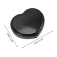 thumbnail image 3 of Unique Bargains 1 Set Contact Lens Case Heart Shape Lens Storage Case Black, 3 of 5