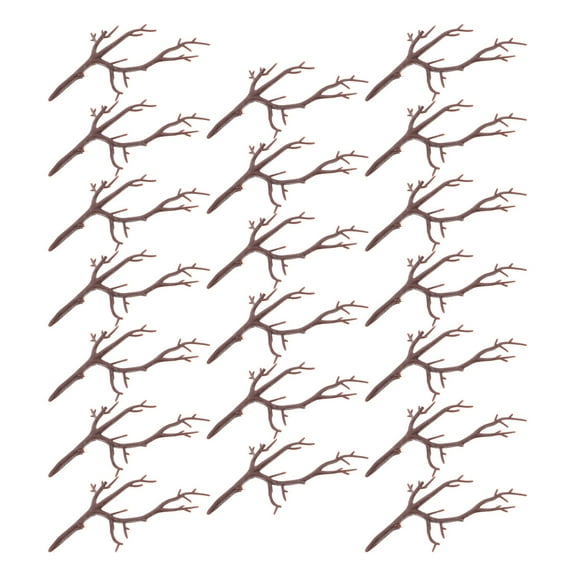 WORGEOUS 12pcs Faux Tree Branches for Decoration Artificial Dried Tree Branches for Christmas Halloween, and Wedding Centerpieces Decorative Plant for Vases Fake Tree Bark Plastic Antlers