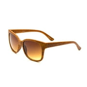 POP FASHIONWEAR Faux Wood Unisex Adult Sunglasses P4130