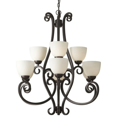 

Forte Lighting 2250-09 Sutter 9 Light 33 Wide Chandelier - Bronze