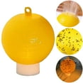 thumbnail image 3 of 2Pcs Fruit Fly Traps Ball, Citrus Shaped Fruit Fly Traps, Flying Insects Ball for Indoor Outdoor House Kitchen Plants Trees Flying Insects (3.2 inch with Light), 3 of 8