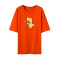 thumbnail image 1 of Moda mujer casual manga corta cuello redondo impreso tops sueltos blusa Pompotops hkajfhjk464971, 1 of 4