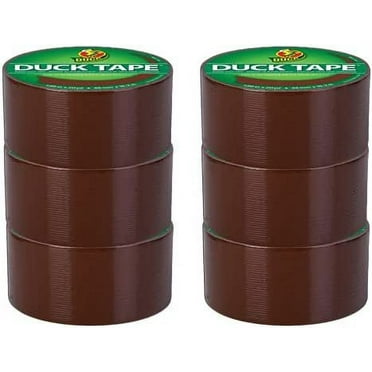 Duck Brand 1304965_C Duck Color Duct Tape, 6-Roll, Brown, 6 Rolls