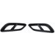 thumbnail image 1 of 1 Pair Rear Exhaust Muffler Trims, For Benz E-Class W214 AMG-Line 2023 and Later, Gloss Black, 1 of 4