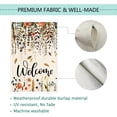 thumbnail image 5 of Fall Floral Welcome House Flag Large Vertical Double Sided, Autumn Leaves 28 x 40 Inch Burlap Flag for Autumn Thanksgiving Halloween Farmhouse Holiday Yard Outdoor Outside Decoration, 5 of 6