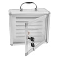 thumbnail image 1 of GOOHOCHY 1Pcs Cellphone Locker Box for Restaurants Wall Mountable Silver 24.8x21.3cm, 1 of 8