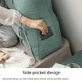 Bedside Cushion Pillow Soft Bag Triangle Sofa Large Backrest Waist