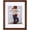 Brown, variant on 4x4 Picture Frame Solid Wood, Fits 4x4 Photo (Actual Frame 6.6x6.6), Real Glass Square Frames with Easel Back, Wall or Tabletop Display, Gift-Ready in White Box, Rustic White