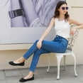 thumbnail image 3 of Ablanczoom Womens Flats Shoes: Slip-on Ballet Loafers Women Sneakers Bowknot Suede, 3 of 7
