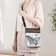 thumbnail image 3 of Hfppkn Butterfly Embroidered Boho Hobo Crossbody Bag, Vintage Ethnic Shoulder Purse for Women Travel Use 20x23x4cm, 3 of 7