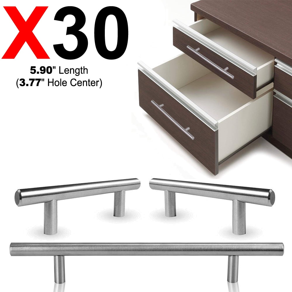 30x Stainless Steel Bar Handle Pull With A Fine Brushed Finish