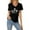 Black, variant on St Patricks Day Tops for Women Ireland Gifts Short Sleeve V Neck Graphic Print Funny Shirts Casual Irish Festival Holiday Pullover Spring Summer for Everyday Wear