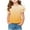 Yellow, variant on Aofany Girls Summer Short Sleeve Tees 2025 Trendy Gradient Printed Crewneck Pleated Ruffle Short Sleeve Shirts Toddler Girls Casual Clothes, 5-13 Years