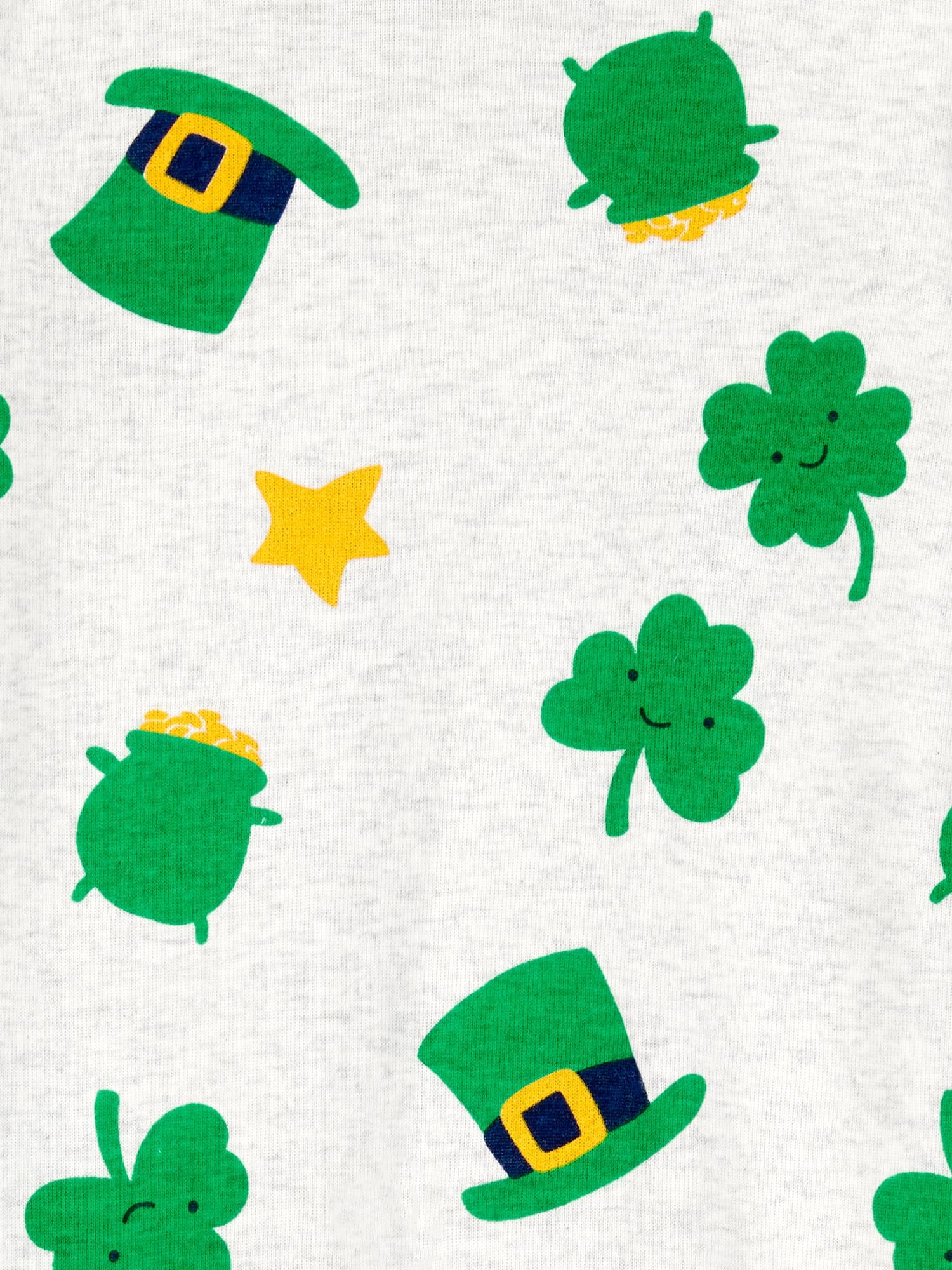 Carter's Child of Mine Baby and Toddler St. Patrick's Pajama, One-Piece, Sizes 12M-5T