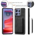 thumbnail image 6 of Magnetic Slim Fit Case for Motorola Edge 50 Pro with Detachable Credit Card Holder Slot, Scratch Resistant Ultra-Thin Case for Motorola Edge 50 Pro. TCK-Retro Purple, 6 of 15