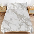 thumbnail image 6 of 3 Pcs Soft Bedding Set, Includes 1 Duvet Cover with Zipper And 2 Pillow Shams,Marble Texture Full(79"×90"), 6 of 8