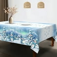 thumbnail image 6 of Gnwei Christmas Tablecloth 51x86 Inches for Rectangle Tables - Christmas Decor for Table - Winter Snowman and Deer Water Resistant Table Cloth, Xmas Party Decorations for Kitchen, Home, 6 of 8