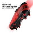 thumbnail image 2 of Botines de fútbol para hombre DREAM PAIRS talla 9.5 rojo y negro, 2 of 6