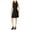 black, variant on Bar Iii Womens Lace-Up-Waist Fit & Flare Dress