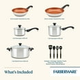 thumbnail image 5 of Farberware Classic Traditions 12 Pcs Stainless Steel Cookware Set Induction Compatible with Ceramic Nonstick Frying Pans and Cooking Utensils, Metal Utensil Safe, Dishwasher Safe, Stainless Steel, 5 of 19