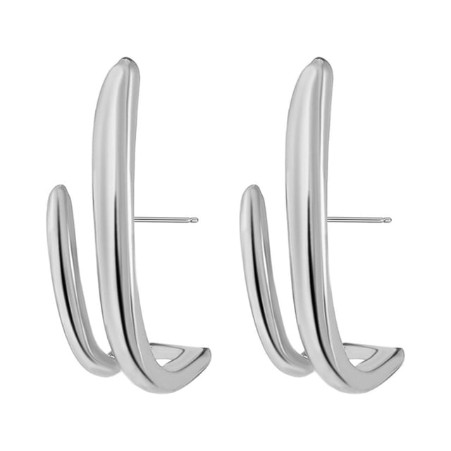 Xihbxyly Aro Nasal de Cristal con Forma de Flor, Joya de Cristal Transparente Brillante, Elegante Diseño Plateado, 10 Mm de Diámetro, Perfecto para Regalar, Accesorio de Moda, Impresionante Expositor