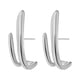 thumbnail image 1 of Pendientes para mujer, regalos para mujer, pendientes geométricos de metal con personalidad en forma de C, hebilla de oreja, pendientes de gancho de viento frío., 1 of 3