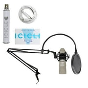 CAD X1 Podcast Podcasting Recording Microphone+Boom+Shockmount+Pop Filter