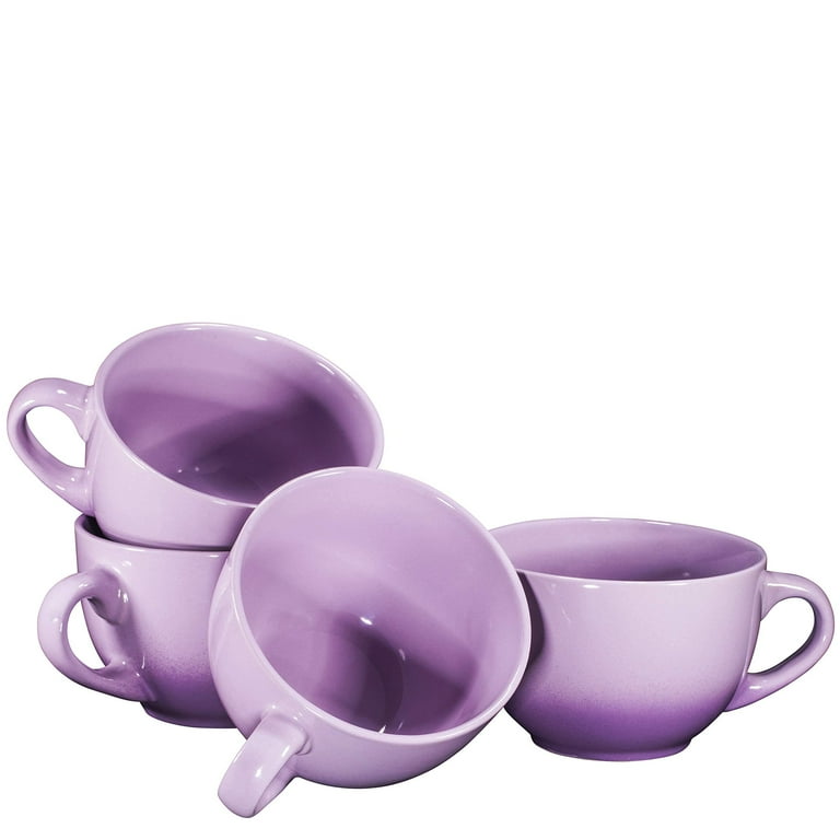 Bruntmor Gray 24 Oz Coffee Mugs Set of 4, Tea, Soup & Cereal Crocks, 24 Oz  - Dillons Food Stores