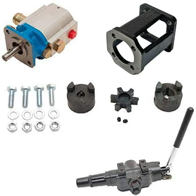 ToolTuff Log Splitter Build Kit: 11 GPM Pump, Mount, A7 Auto Return Valve, Bolts, Coupler (for 3/4" Engine Crankshaft)