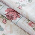 thumbnail image 5 of Newbridge Bella Rose Floral and Bird Postcard Print 60 x 84 inch Rectangle Vinyl Flannel Backed Tablecloth, 5 of 7