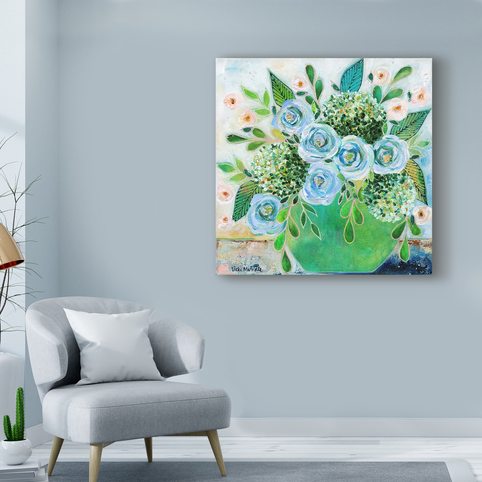 Trademark Fine Art 'Going Home Flowers' Canvas Art by Vicki Mcardle Art