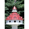 thumbnail image 2 of CC Outdoor Living 27" Red and White Hotel California Purple Martin Post-Mount Wild Birdhouse, 2 of 2