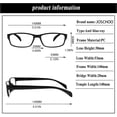thumbnail image 2 of JOSCHOO Computer Reading Glasses for Women and Men 6 Pack Blue Light Blocking Spring Hinge Readers, 2 of 7