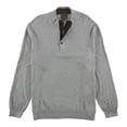 thumbnail image 1 of Tasso Elba Mens Mock Neck Textured Pullover Sweater, Gris, X-Large, 1 of 1
