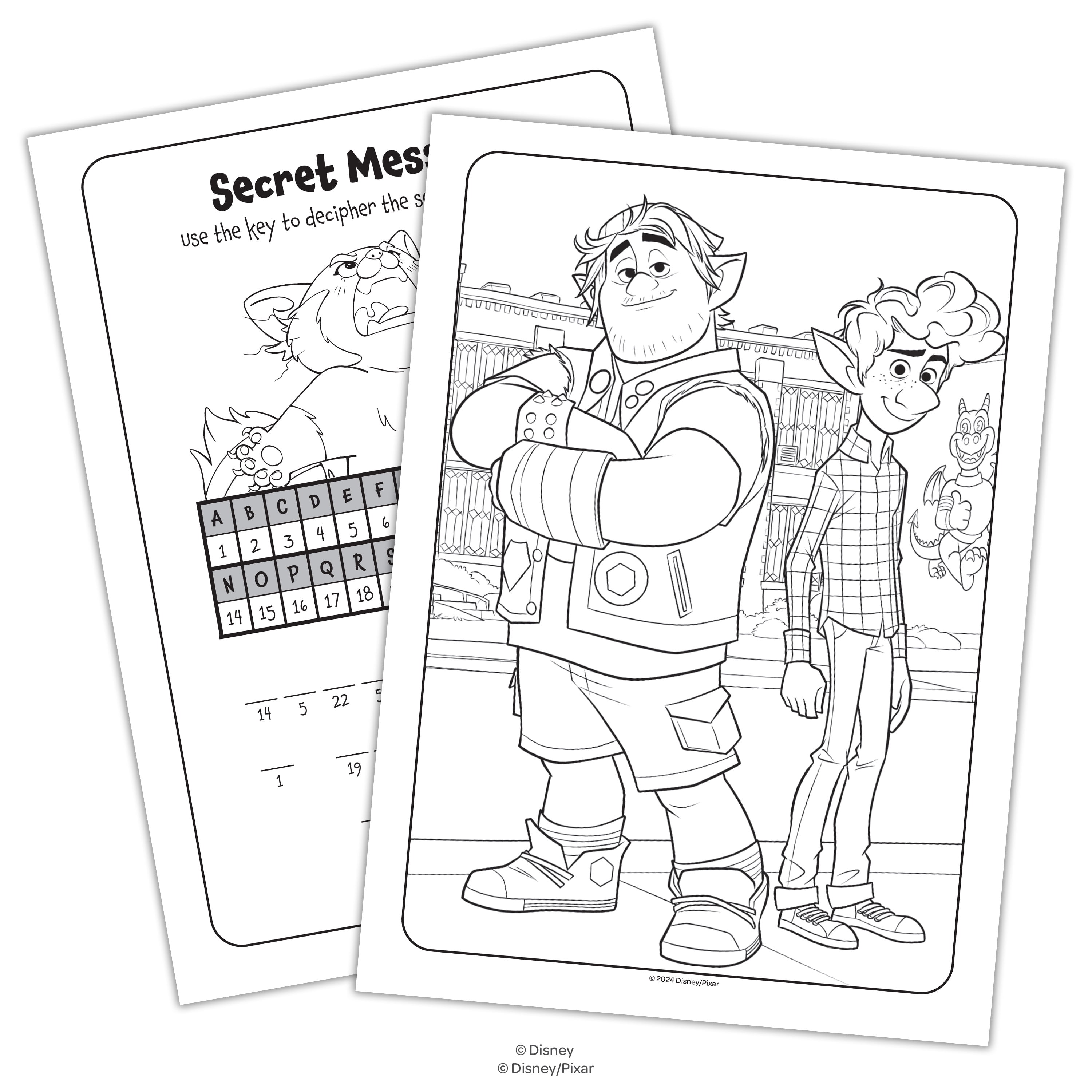 Disney Character Mashup 48-page Coloring and Activity Book, by Bendon, Paperback