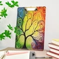 thumbnail image 5 of FMSHPON Rainbow Tree of Life Clipboard Hardboard Wood Nursing Clip Board and Pull for Standard A4 Letter 13x9 inches, 5 of 7