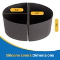 thumbnail image 2 of Sunvivi 2-in-1 Silicone Slow Cooker Liners, Reusable Divider Insert for 6QT Crock Pot, Bpa Free, Dishwasher Safe, Grey, 2 of 9