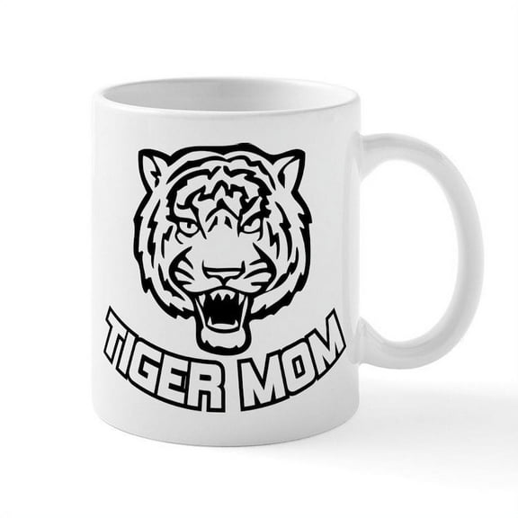 CafePress - Tiger Mom Mug - 11 oz Ceramic Mug - Novelty Coffee Tea Cup