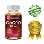 BEAU COQ10 Coenzyme Q10 300mg Vegetarian Capsule Promotes Cardiovascular Health Heart Health - 120Ct