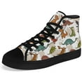 thumbnail image 5 of Aidianart Dinosaur High Top Canvas Sneakers Mens High Top Shoes Size 4, 5 of 5