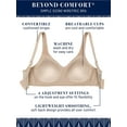 thumbnail image 5 of Vanity Fair Women's Wireless Bra, Soft Smoothing Fabrics, Simple Sizing Available S-3XL, Breathable Cups-Enchanted Mauve, 5 of 6