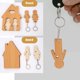 thumbnail image 4 of Llavero de madera para pared, llavero de madera, llavero para pared con ganchos para llaves, pareja, 4 of 4