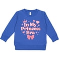 thumbnail image 2 of Inktastic Princess Era Pink Crown and Bow Design Toddler Sweatshirt, 2 of 4