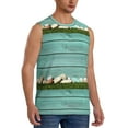 thumbnail image 2 of Disketp Wood Grain Sleeveless Tshirts For Men, Muscle Shirts For Men Dry Fit Tank Top-Small, 2 of 8