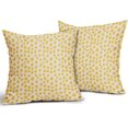 thumbnail image 2 of Yellow Cream Pillow Covers 20x20 Set of 2 Boho Design Polka Dot Throw Pillows Modern Brush Strokes Print Decorative Outdoor Pillowcase Square Cushion Cover Linen Pillow Case for Home Sofa Couch Bed, 2 of 6