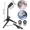 thumbnail image 5 of ShenFei 1pcs Moon Projector, 2 In 1 Moon Earth Projection Lamp, Usb Rechargeable, 360 Rotating Led Atmosphere Led Night Light Y2k Room Decor For Selfie Backgr, 5 of 5