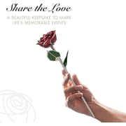 Forever Rose, a Genuine, One of a Kind, Real Red Rose, Hand Dipped in Lacquer and Platinum to Last a Lifetime