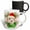 Multicolor, variant on 3drose, Champagne Cockapoo Christmas Dog with Red and Green Holiday Plaid, 15oz Two-tone Black Mug